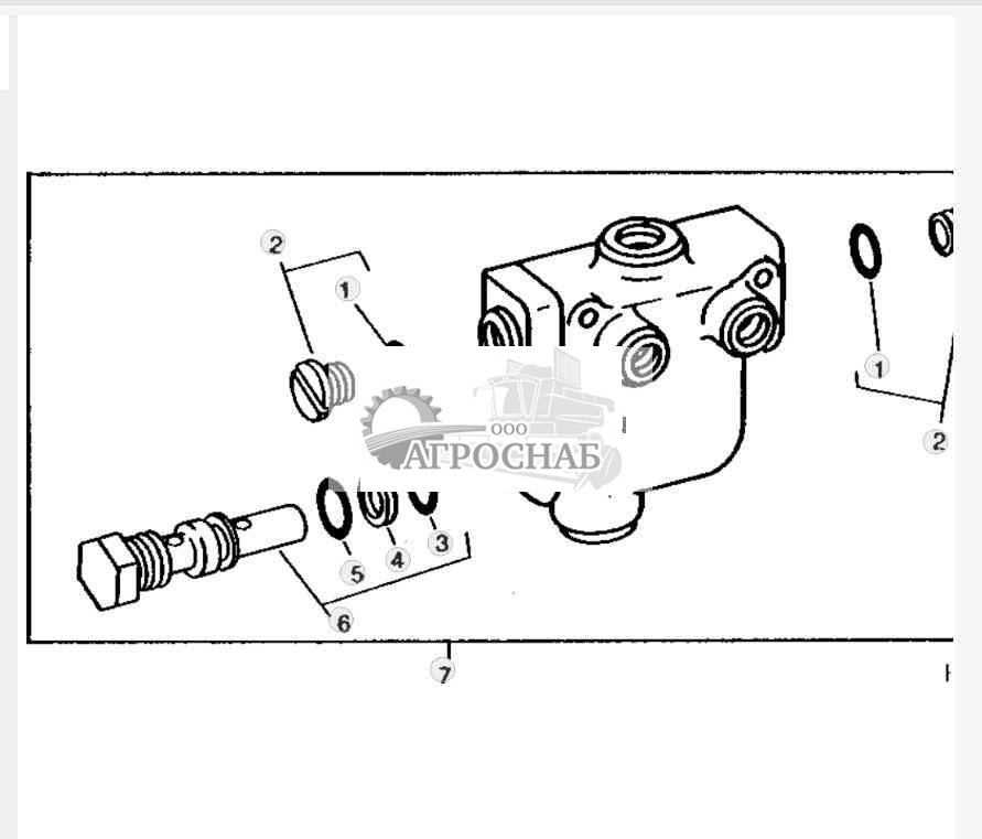 Flow Divider Valve and Mounting (Sidehill) 